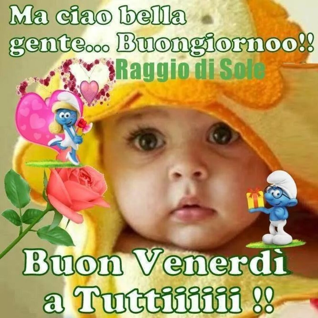 Ma ciao bella gente...buongiorno!! Buon Venerdì a tutti!!