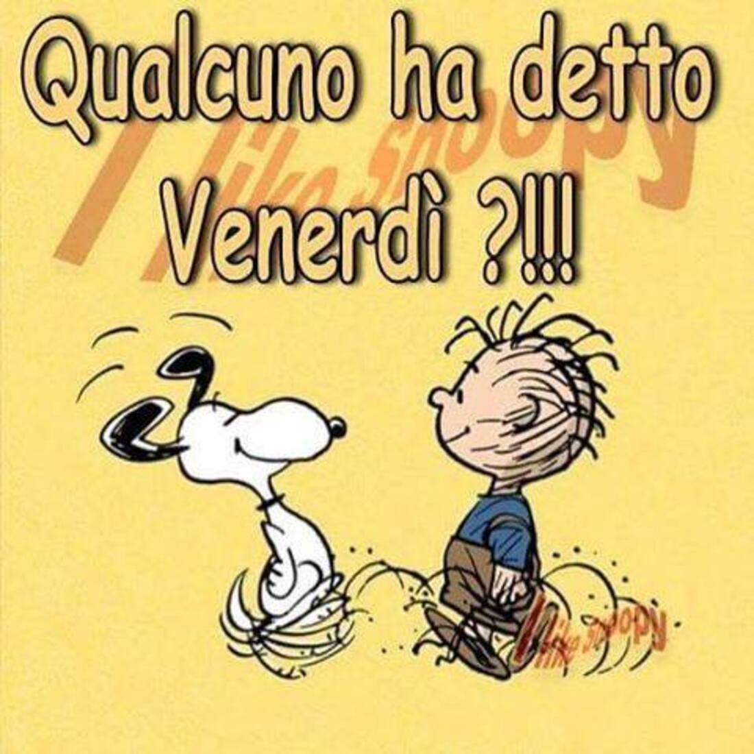 Qualcuno ha detto venerdì?!!!