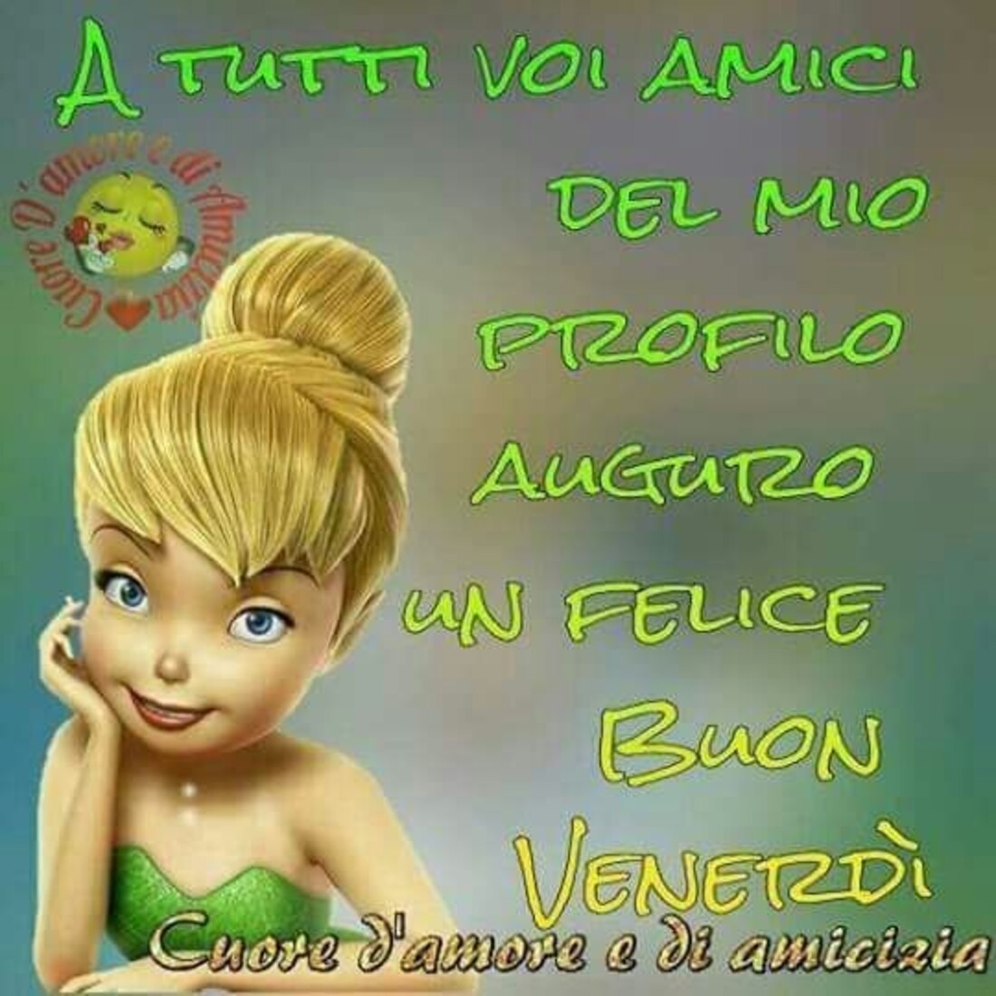A tutti voi amici del mio profilo auguro un felice buon venerdì