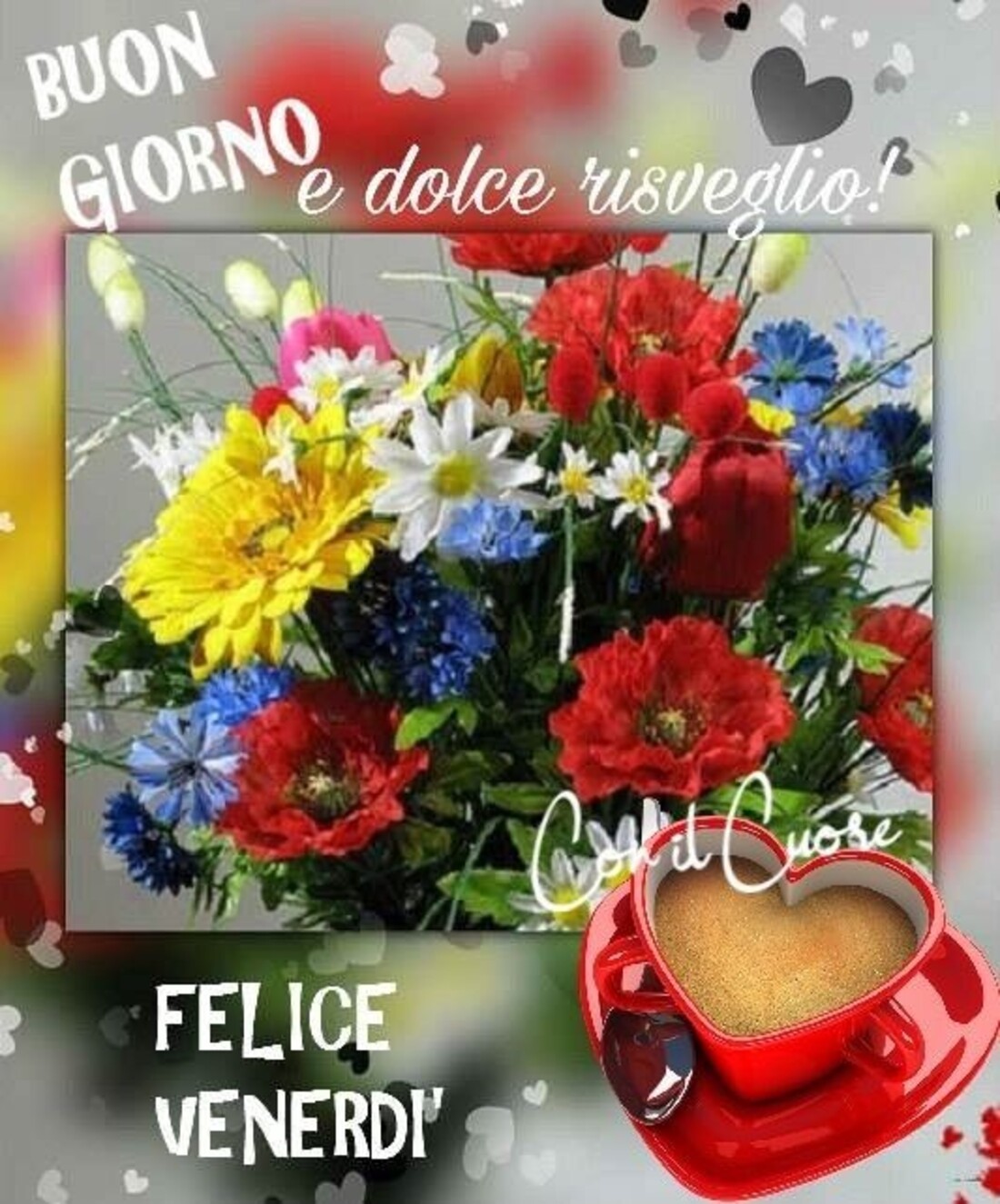 Buongiorno e dolce risveglio! Felice Venerdì