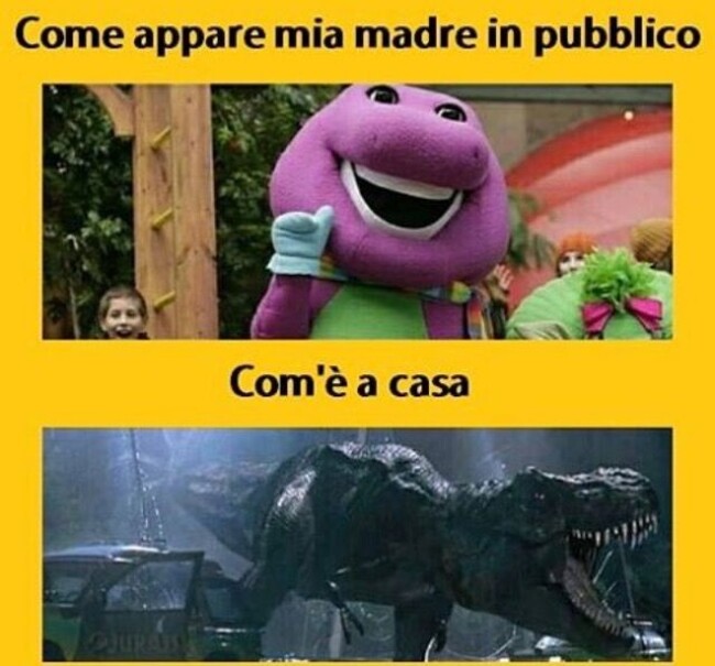 Come appare mia madre in pubblico...com'è a casa...