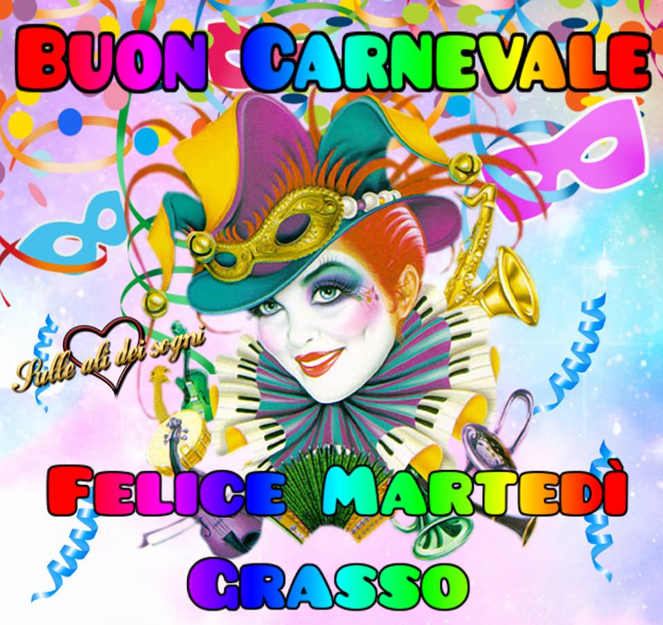 Buon Carnevale felice Martedì grasso