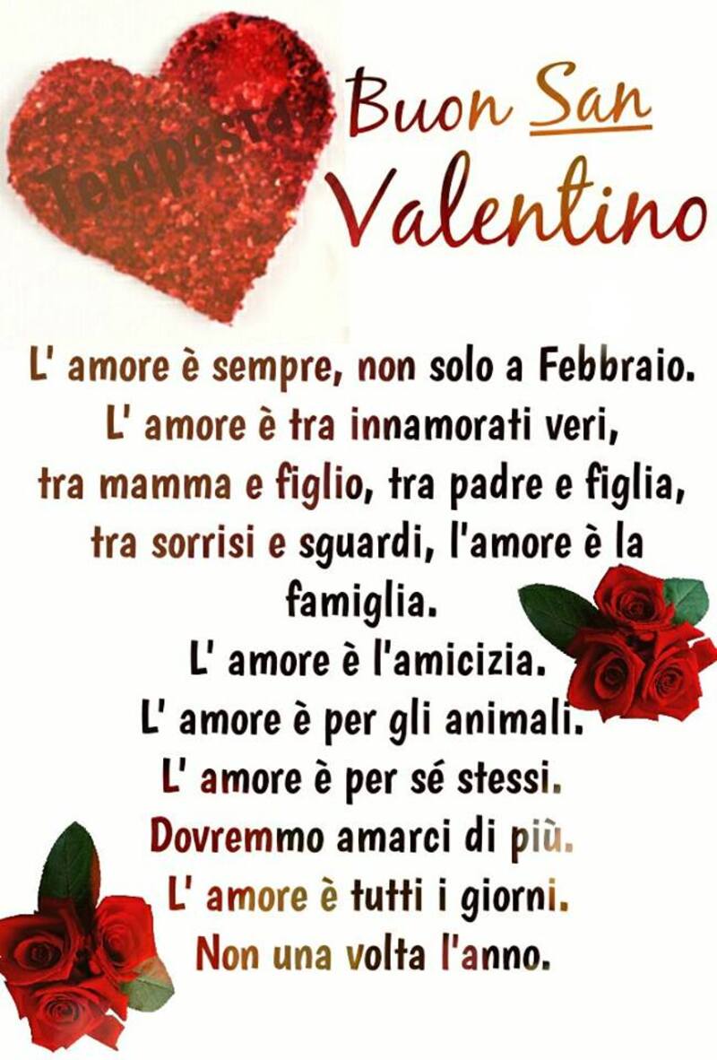 Buon San Valentino frasi