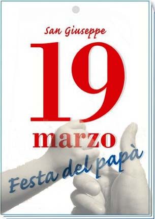 San Giuseppe 19 marzo festa del papà