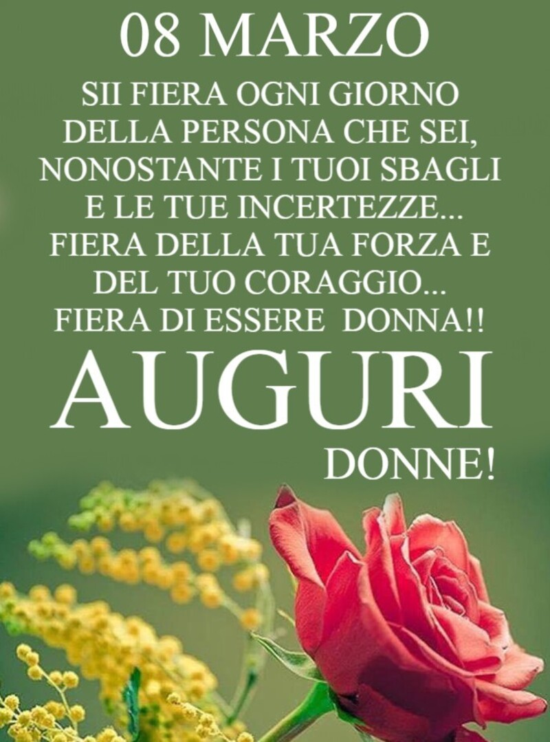 8 marzo Auguri alle donne frasi
