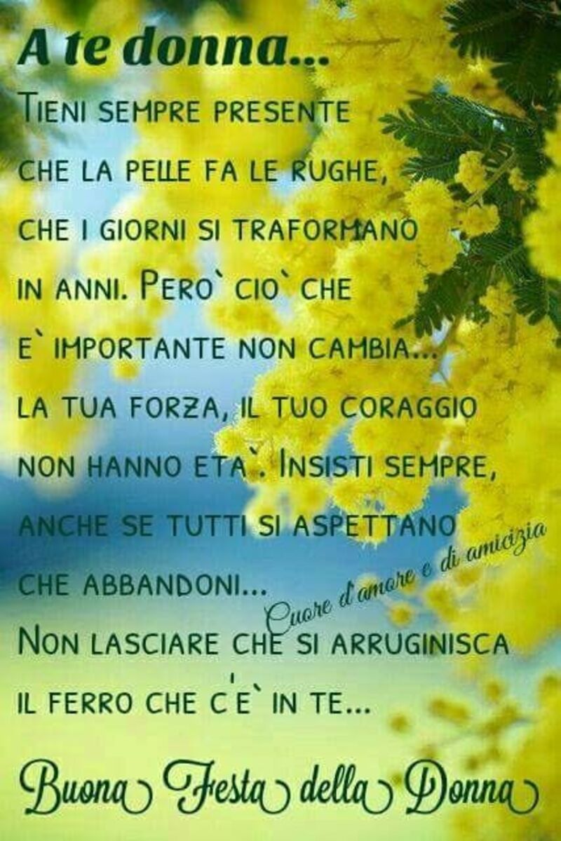A te donna buona festa della donna frasi