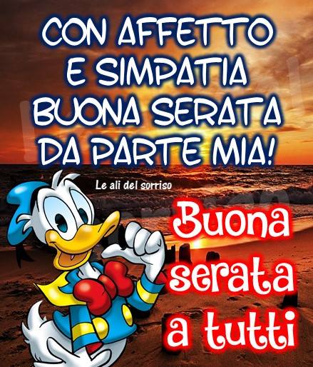 Con affetto e simpatia buona serata da parte mia! Buona serata a tutti
