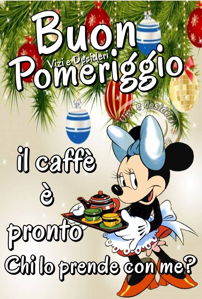 Buon pomeriggio il caffè è pronto...chi lo prende con me?