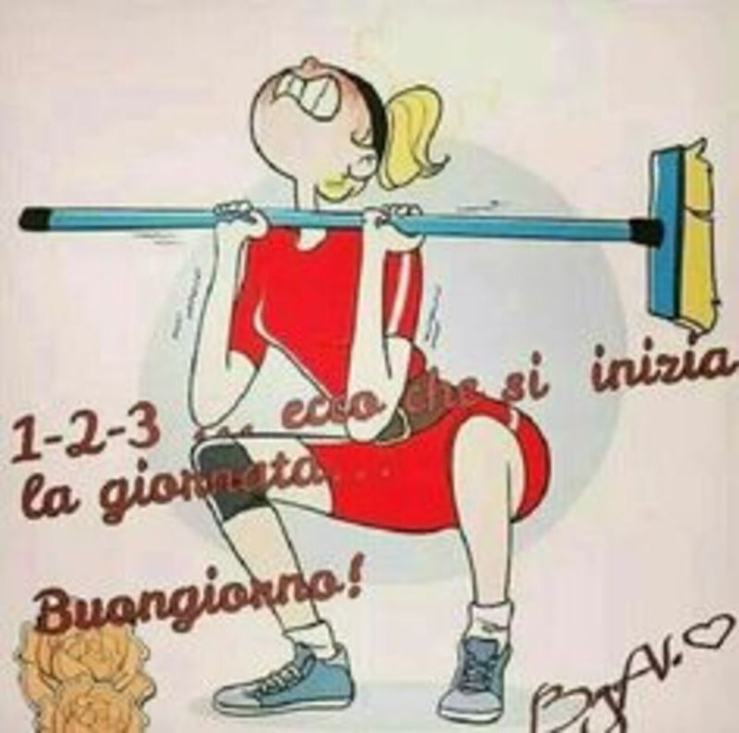 1-2-3 ecco che si inizia la giornata...Buongiorno