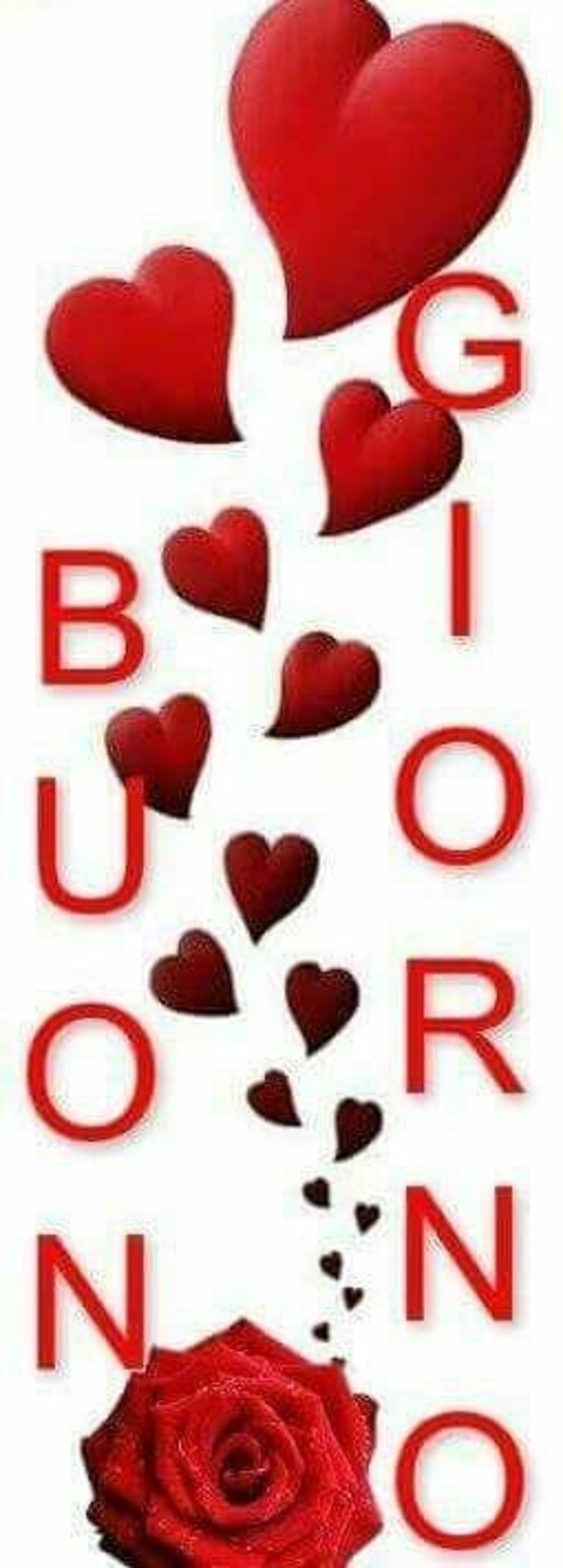 Buongiorno con cuori