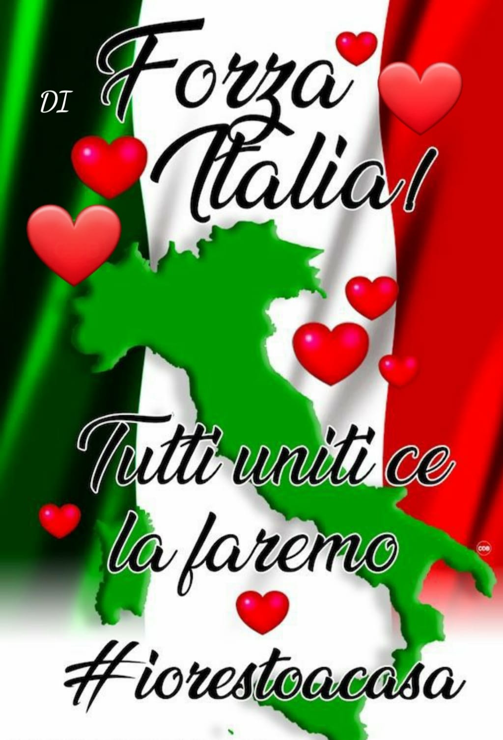 Forza Italia! Tutti uniti ce la faremo! #IoRestoACasa