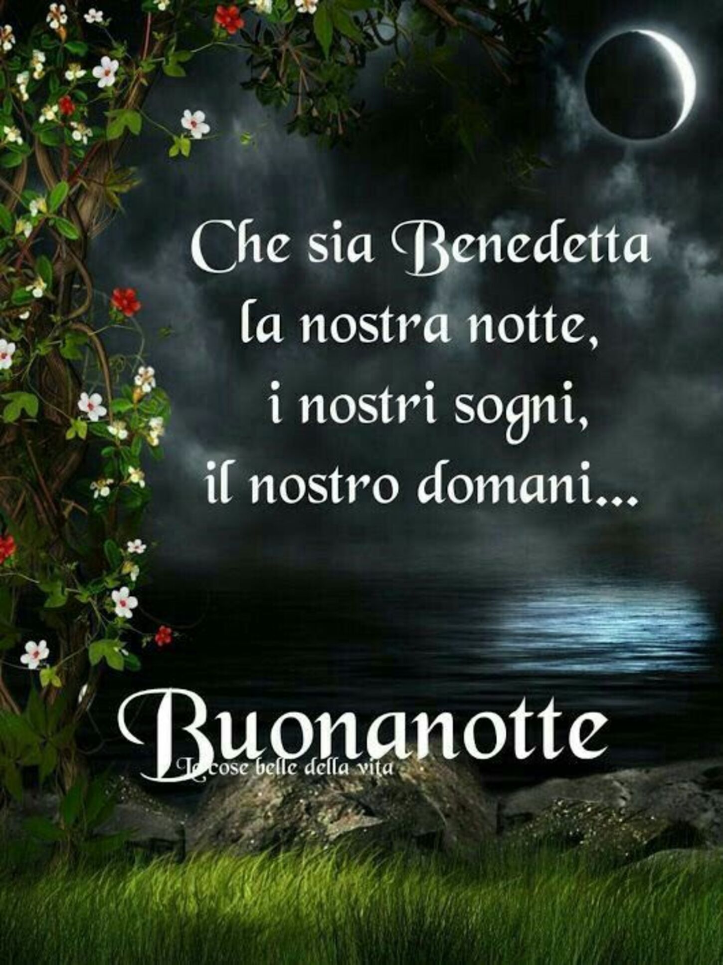 Che sia benedetta la nostra notte, i nostri sogni, il nostro domani... Buonanotte