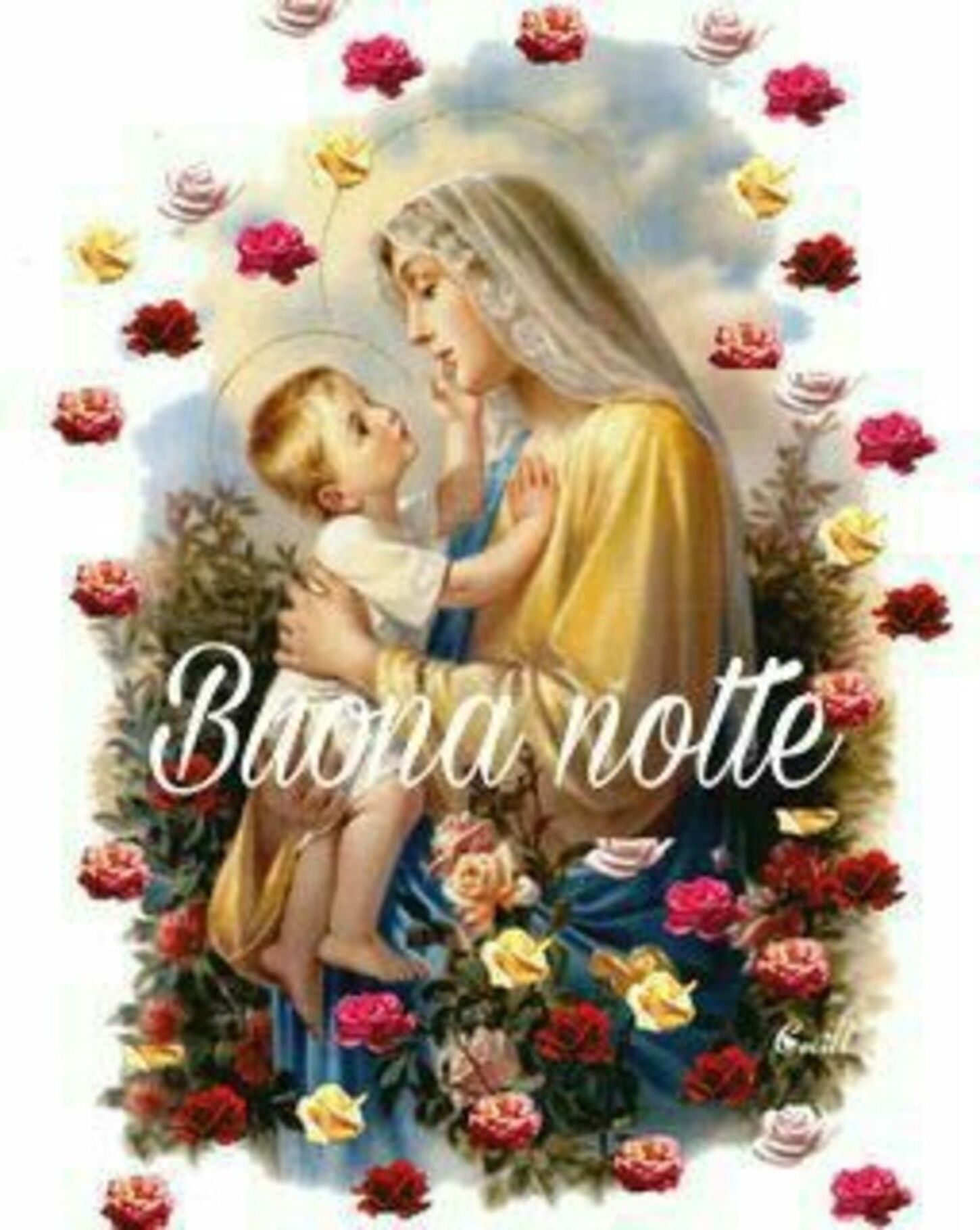 Buonanotte Madonnina - immagini religiose