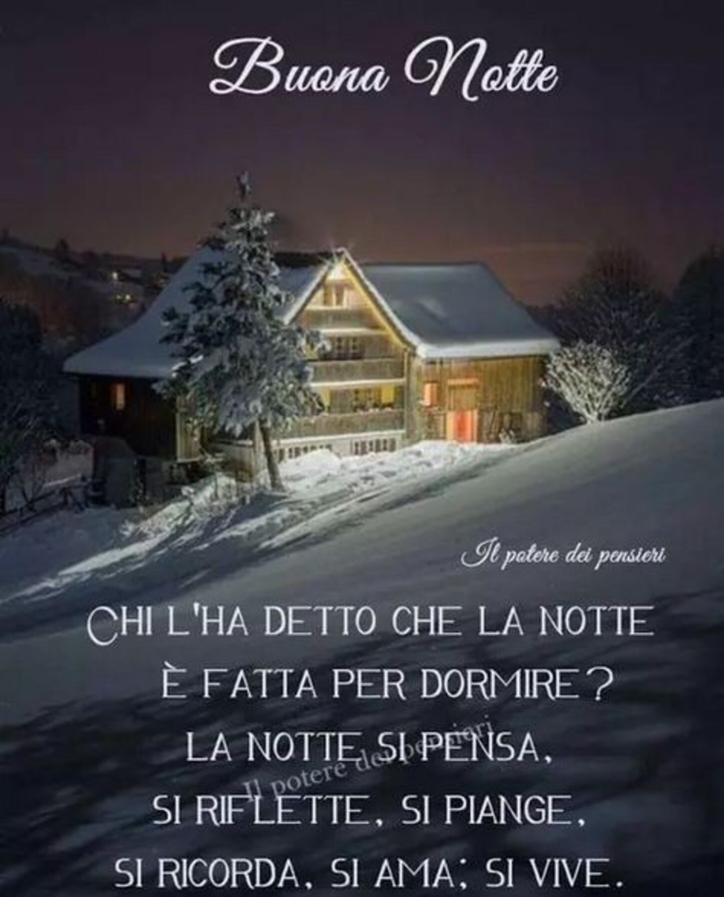 buonanotte a domani invernale