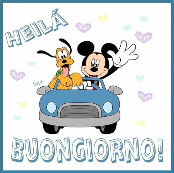 HEILA' BUONGIORNO! - Topolino e Pluto