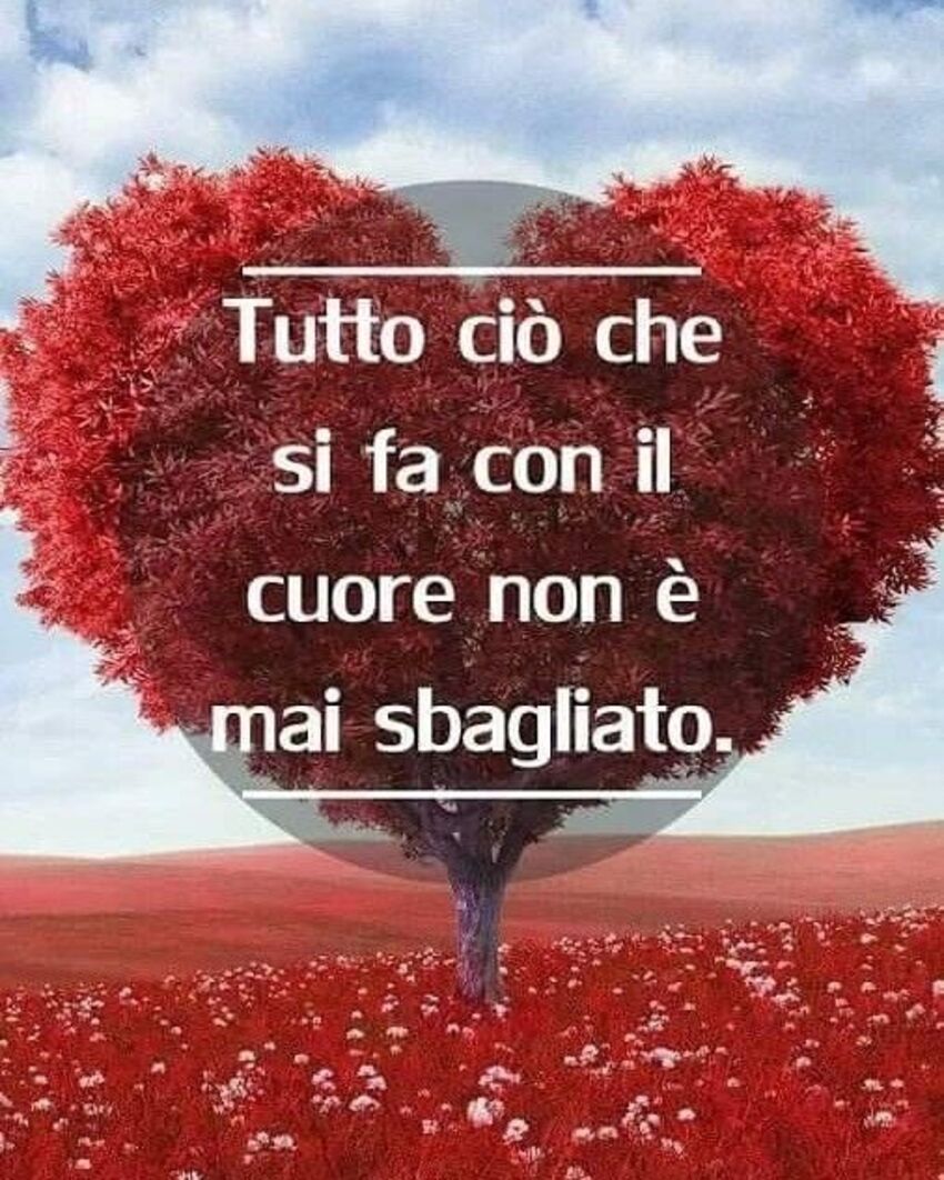 "Tutto ciò che si fa con il Cuore non è mai sbagliato." - Le più belle frasi da condividere