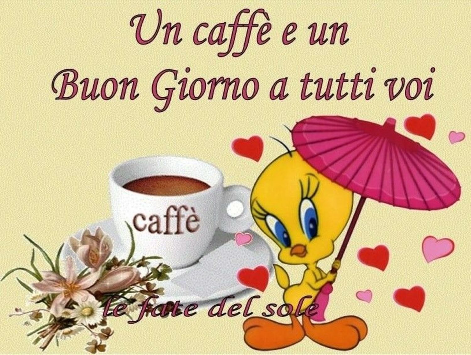 Un caffè e un Buon Giorno a tutti voi...