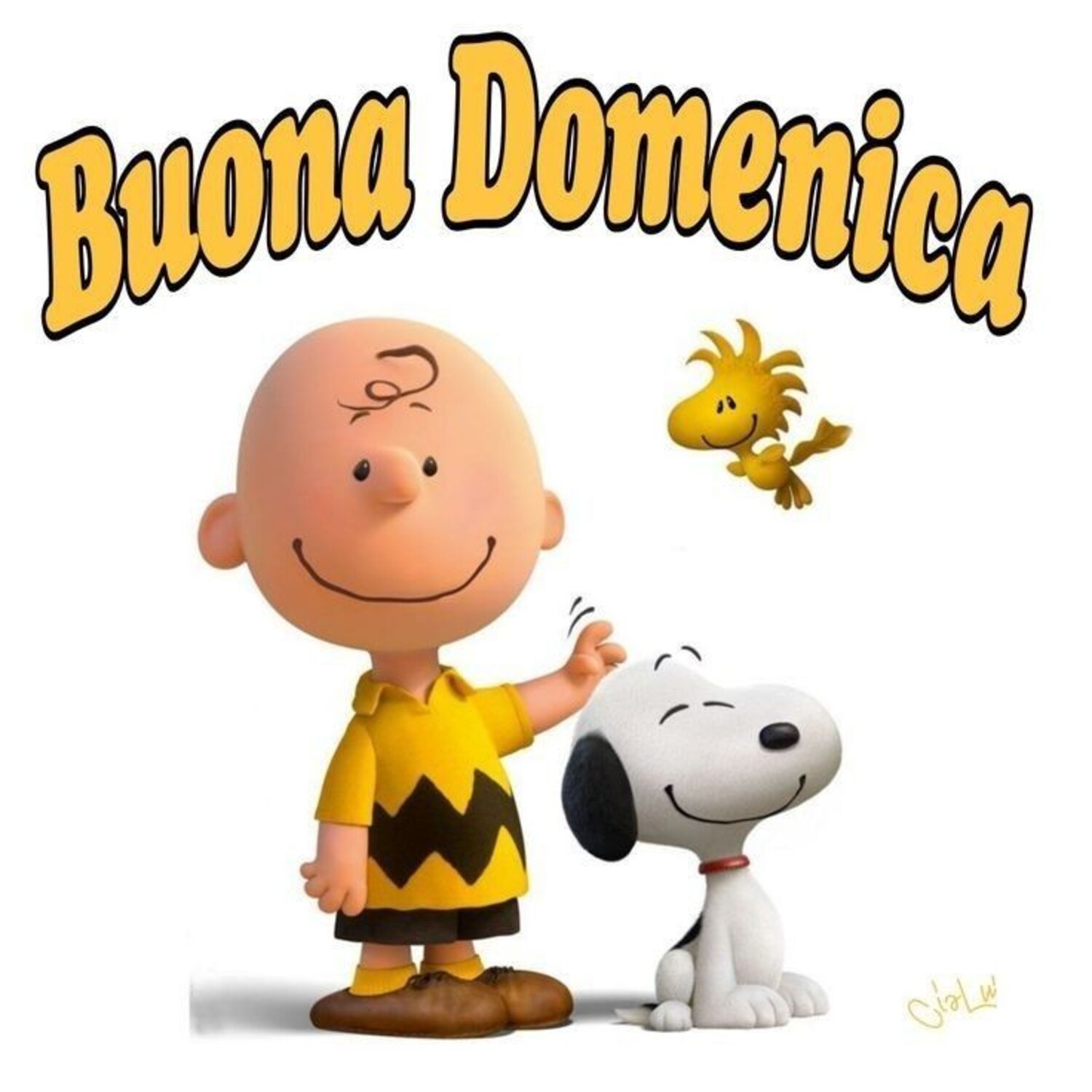 Buona Domenica da Snoopy e Charlie Brown