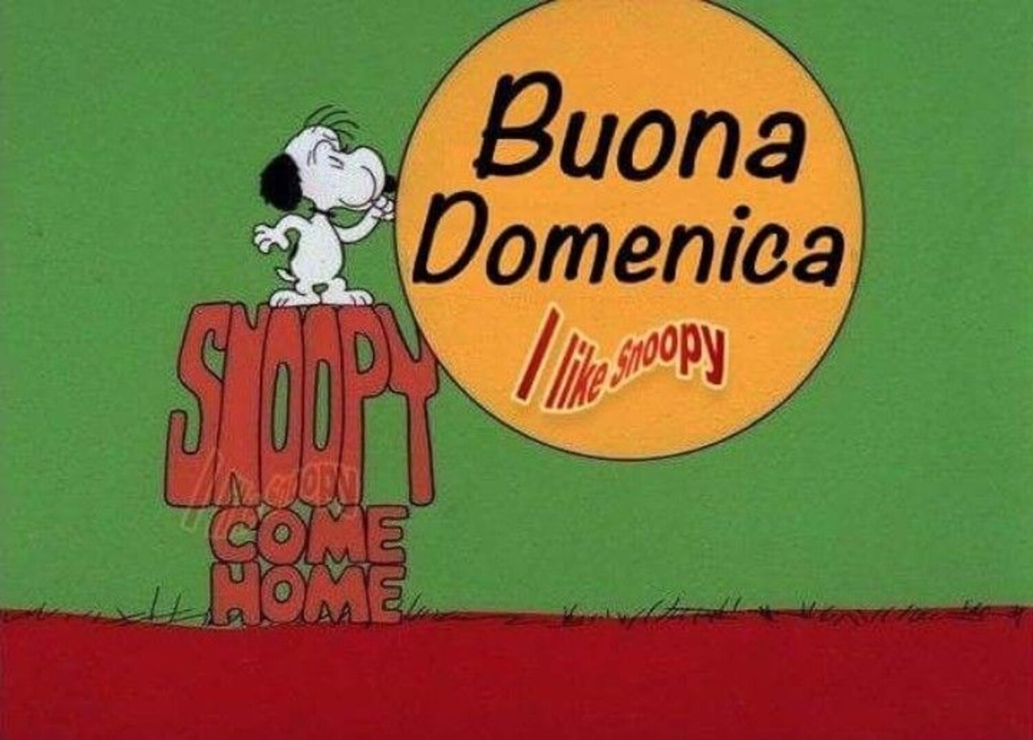 Buondì e Buona Domenica da Snoopy