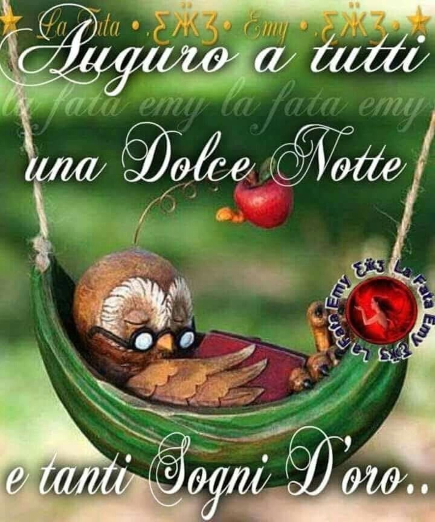 Auguro a tutti una Dolce Notte e tanti Sogni d'Oro...