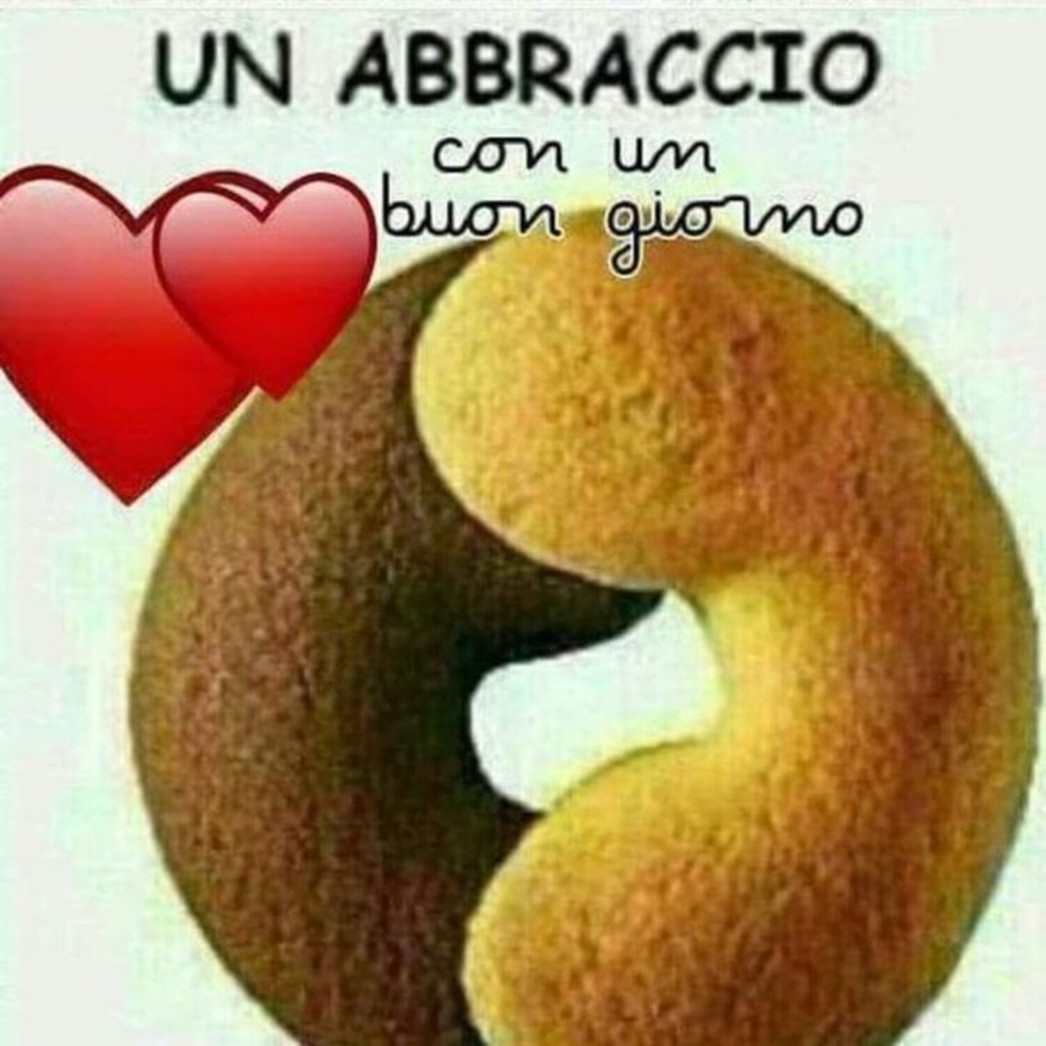 Un abbraccio con un Buon Giorno