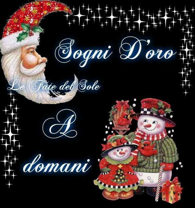 Sogni d'Oro a Domani - immagini per il tuo Natale