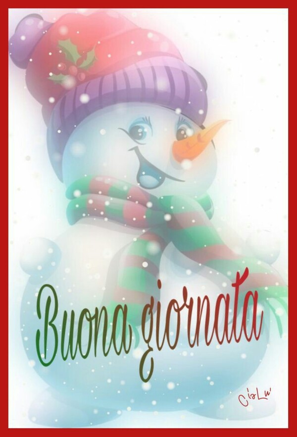 Buona Giornata pupazzo di neve