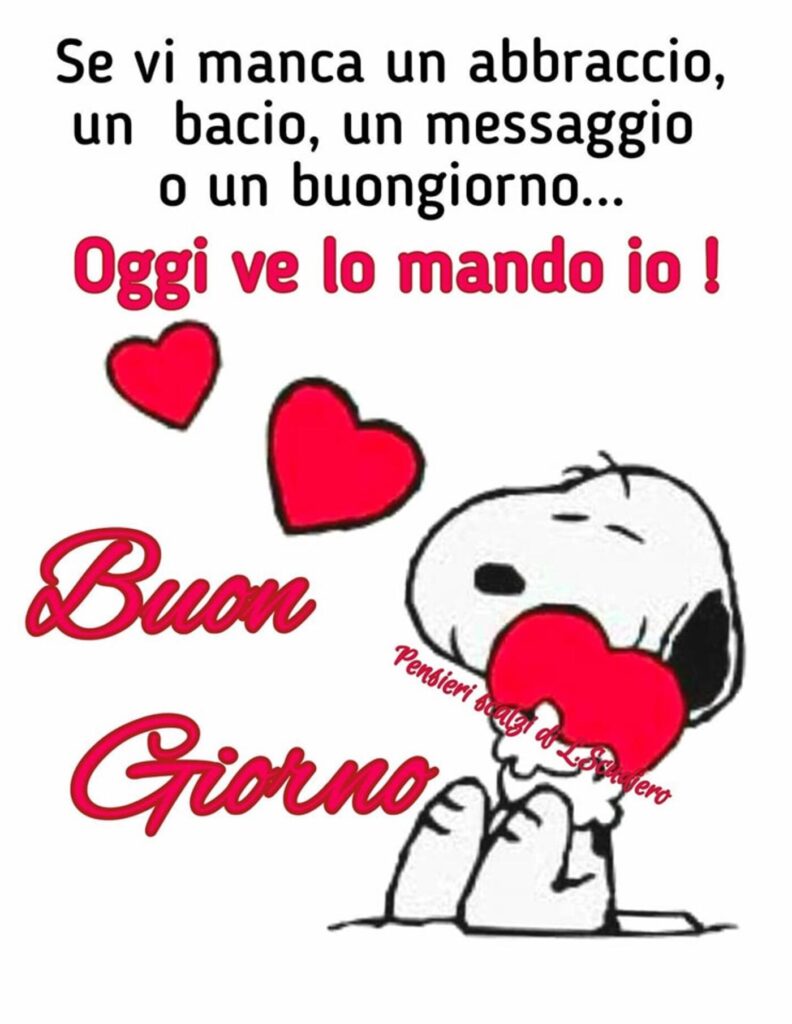 buon giorno Snoopy