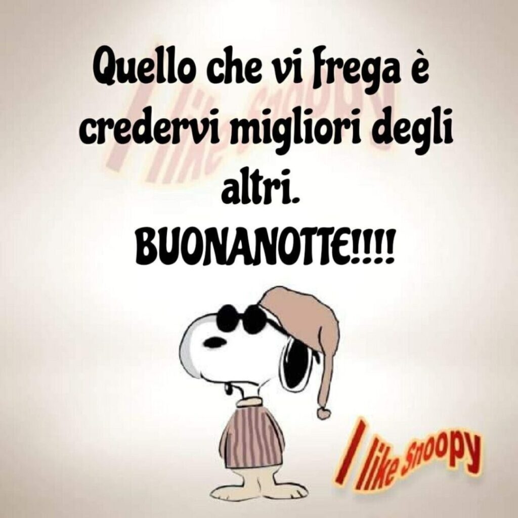 buonanotte Snoopy